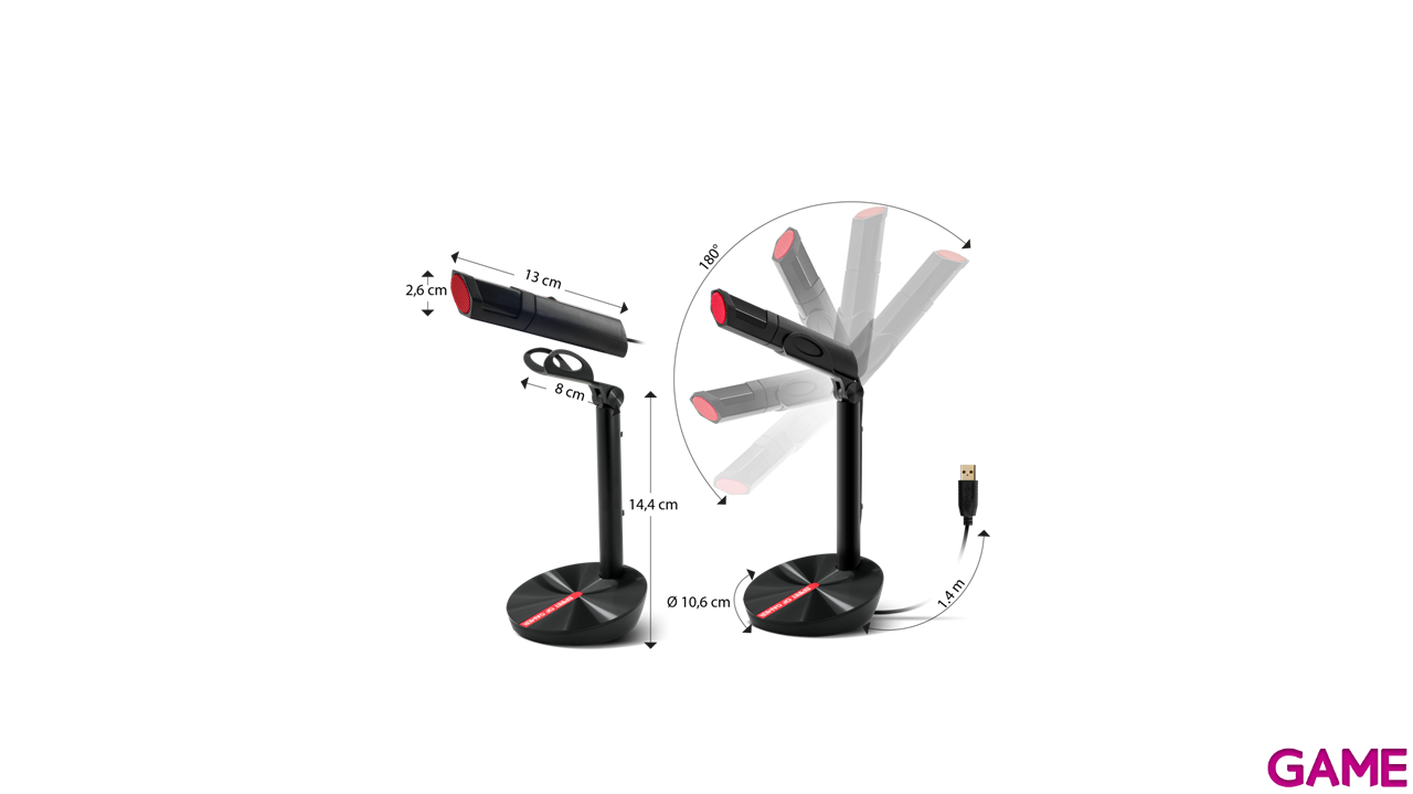 Spirit of Gamer MIC-EKO Negro - Microfono-7