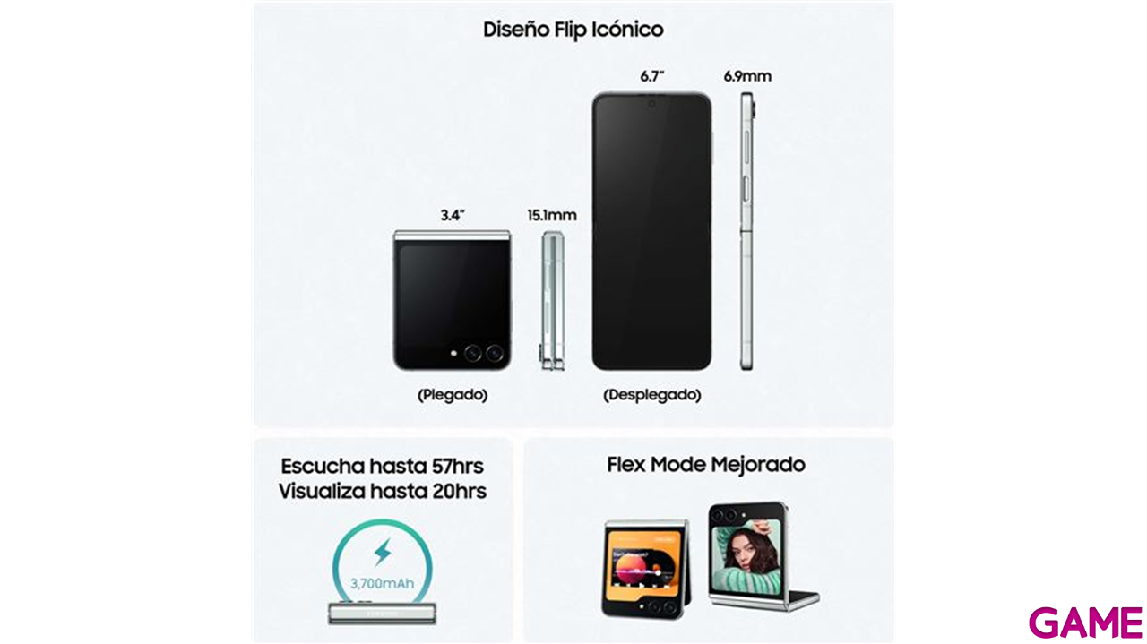 Samsung Galaxy Z Flip5 SM-F731B 17 cm (6.7