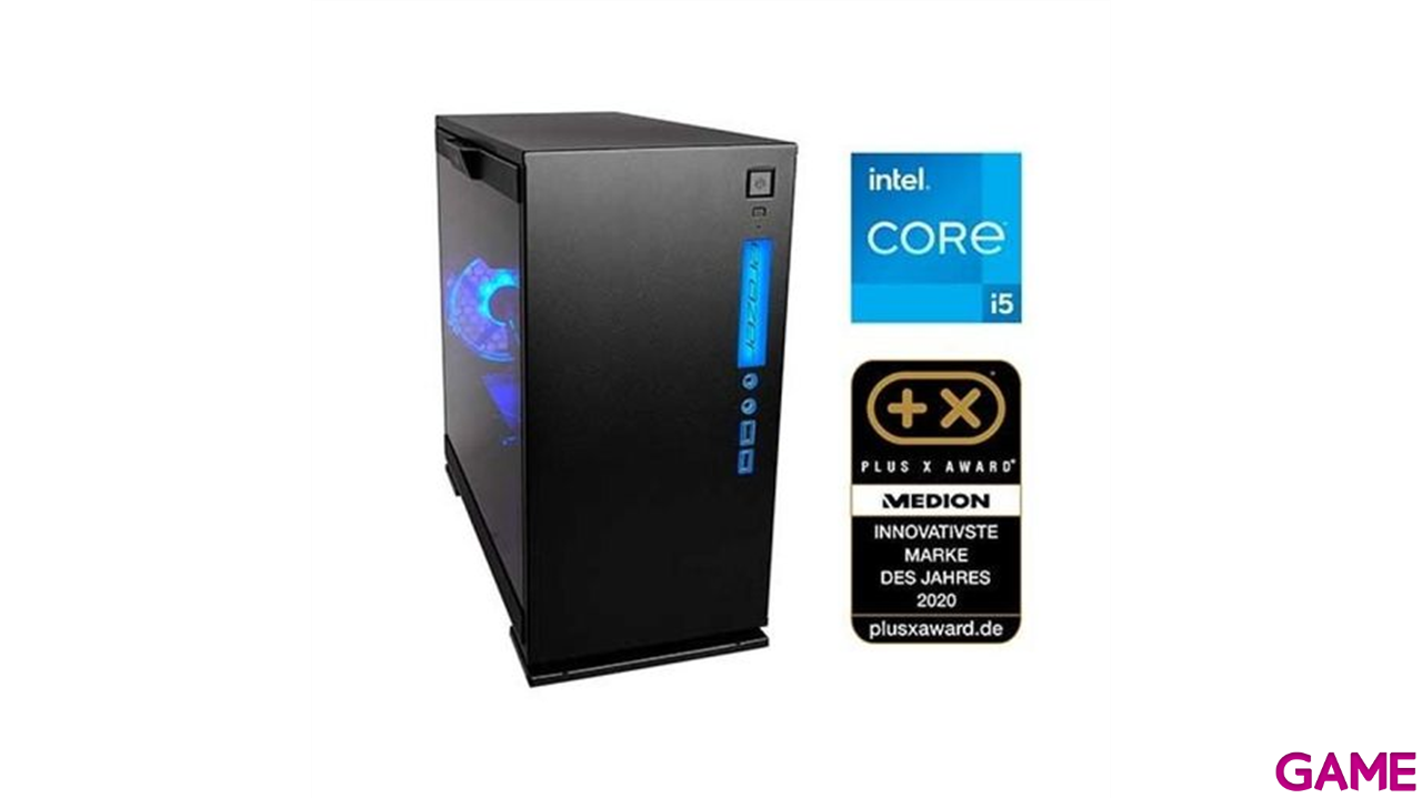 Medion Erazer Engineer P10 i5-12400F - RTX 3060 Ti - 16GB - 512GB SSD - W11 - Ordenador Sobremesa Gaming-0