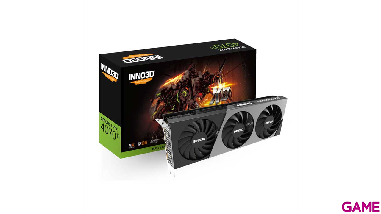 Inno3D Geforce RTX 4070 Ti X3 12GB GDDR6X - Tarjeta Grafica Gaming-0