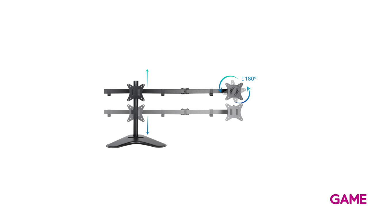 TooQ Soporte de Mesa para 3 Pantallas 17