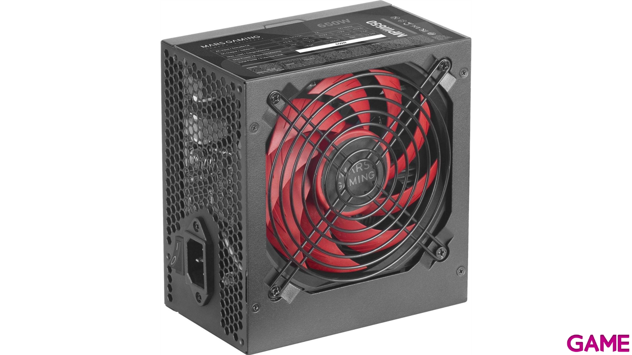 Mars Gaming MPIII650 ATX 650W AI-RPM 85% Negro - Fuente Alimentacion-3