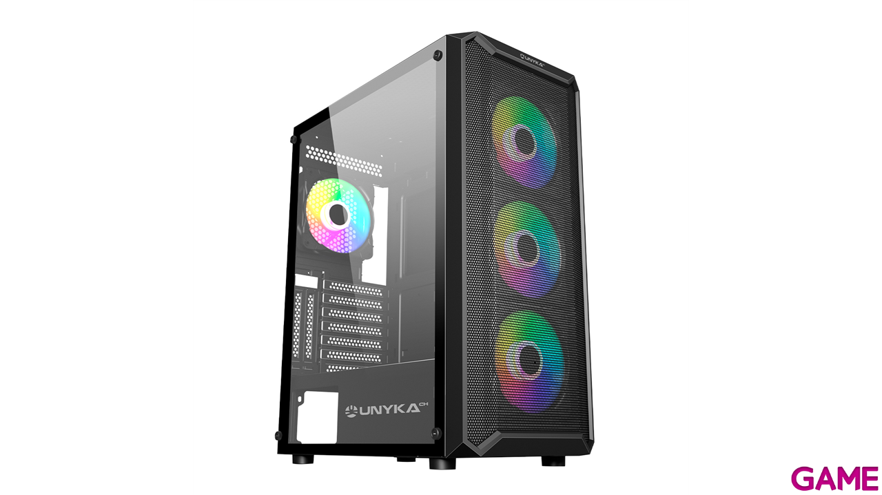 Unykach ATX Armor 3GEN USB Type C 3.1 Torre Negro - Caja Ordenador-0