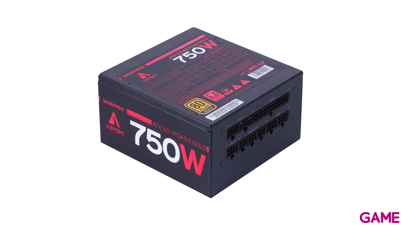 ABYSM Morphep G2 ATX 750W 20+4 pin ATX Negro - Fuente Alimentacion-1
