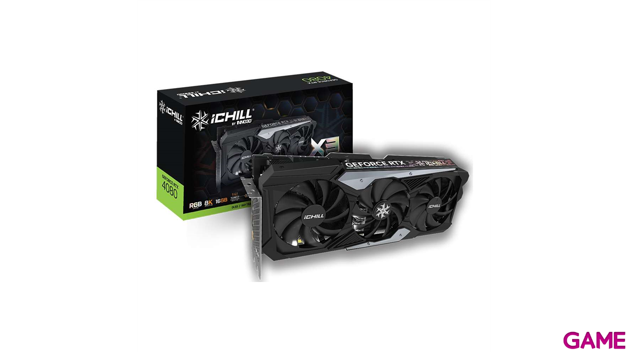 Inno3D GeForce RTX4080 IChill X3 16GB GDDR6X - Tarjeta Grafica Gaming-1