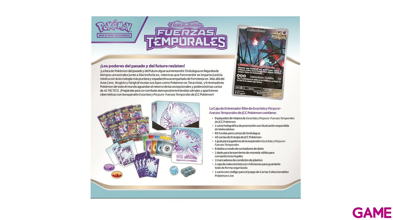 Estuche juego cartas coleccionables Elite Pokemon español-10