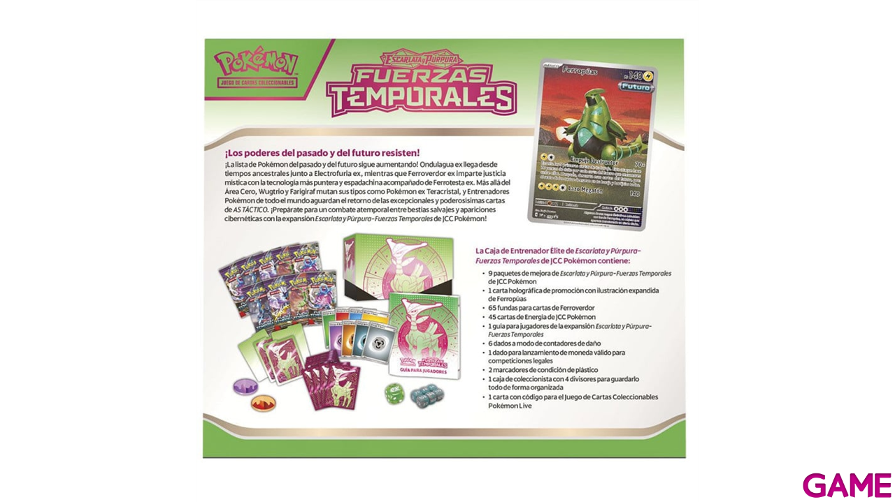Estuche juego cartas coleccionables Elite Pokemon español-11
