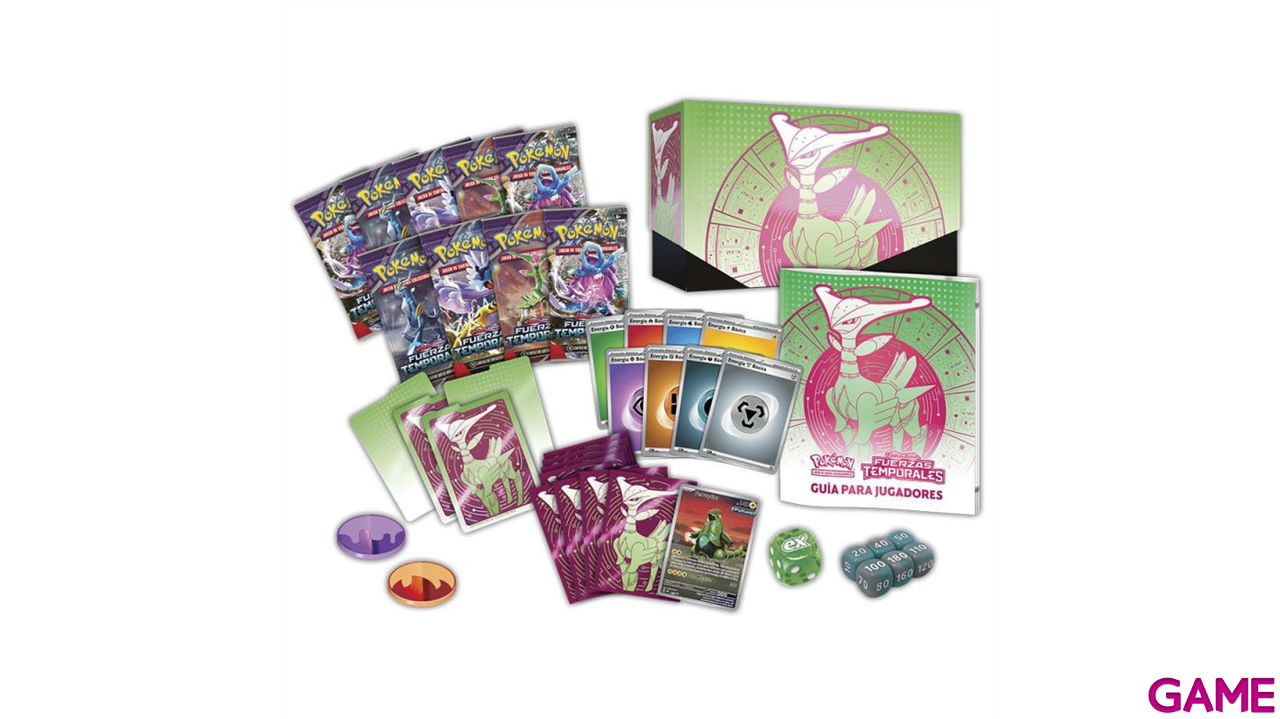 Estuche juego cartas coleccionables Elite Pokemon español-7