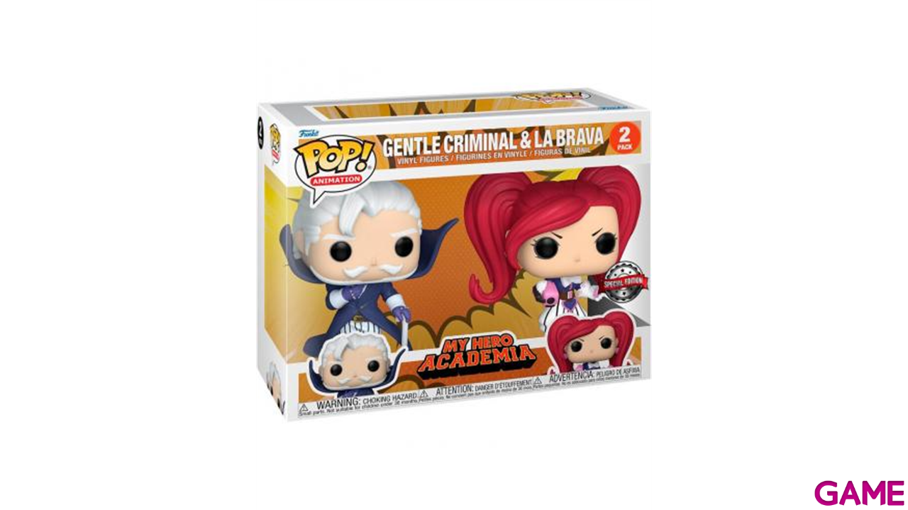 Blister 2 figuras POP My Hero Academia Gentle Criminal La Brava Exclusive-0