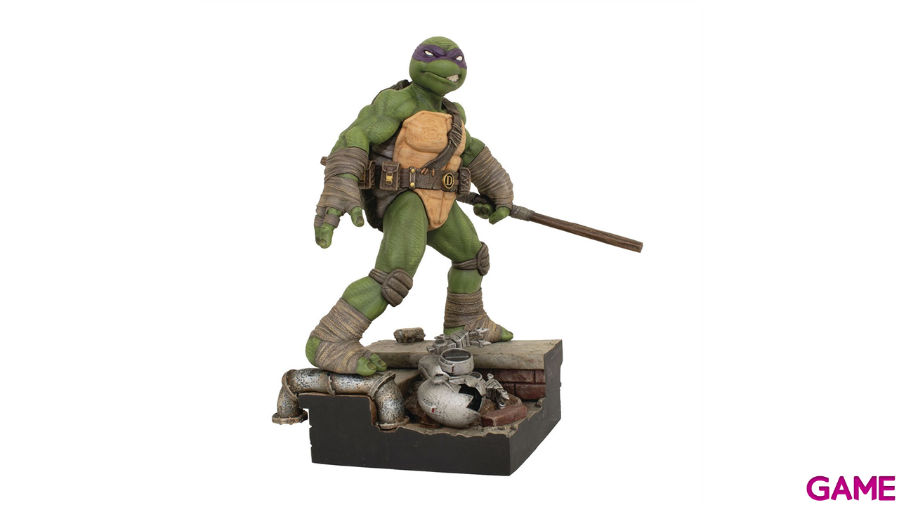 Figura diorama Tortugas Ninja Donatello de 23 cm-0