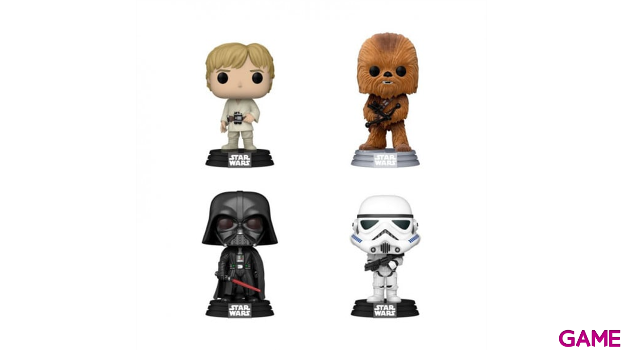 Blister 4 figuras POP Star Wars New Classics Exclusive-0
