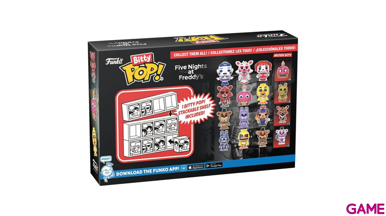 Blister 4 figuras Bitty POP Five Nights at Freddys Foxy-0