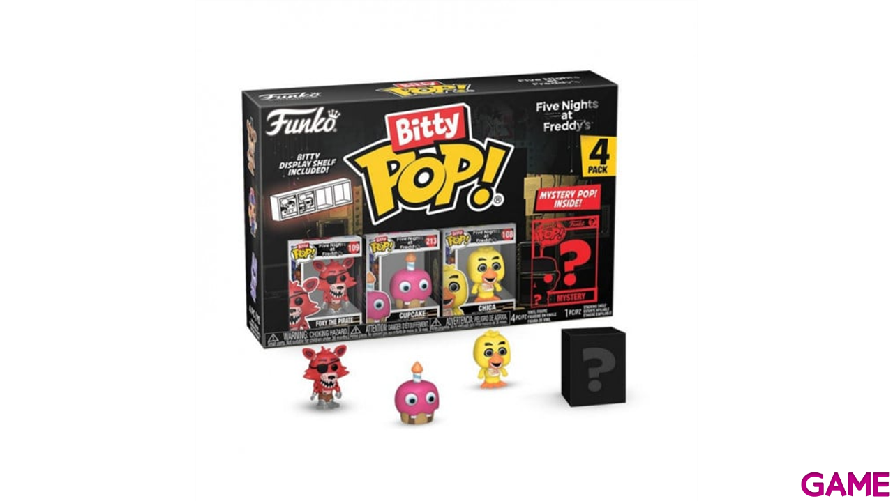 Blister 4 figuras Bitty POP Five Nights at Freddys Foxy-2