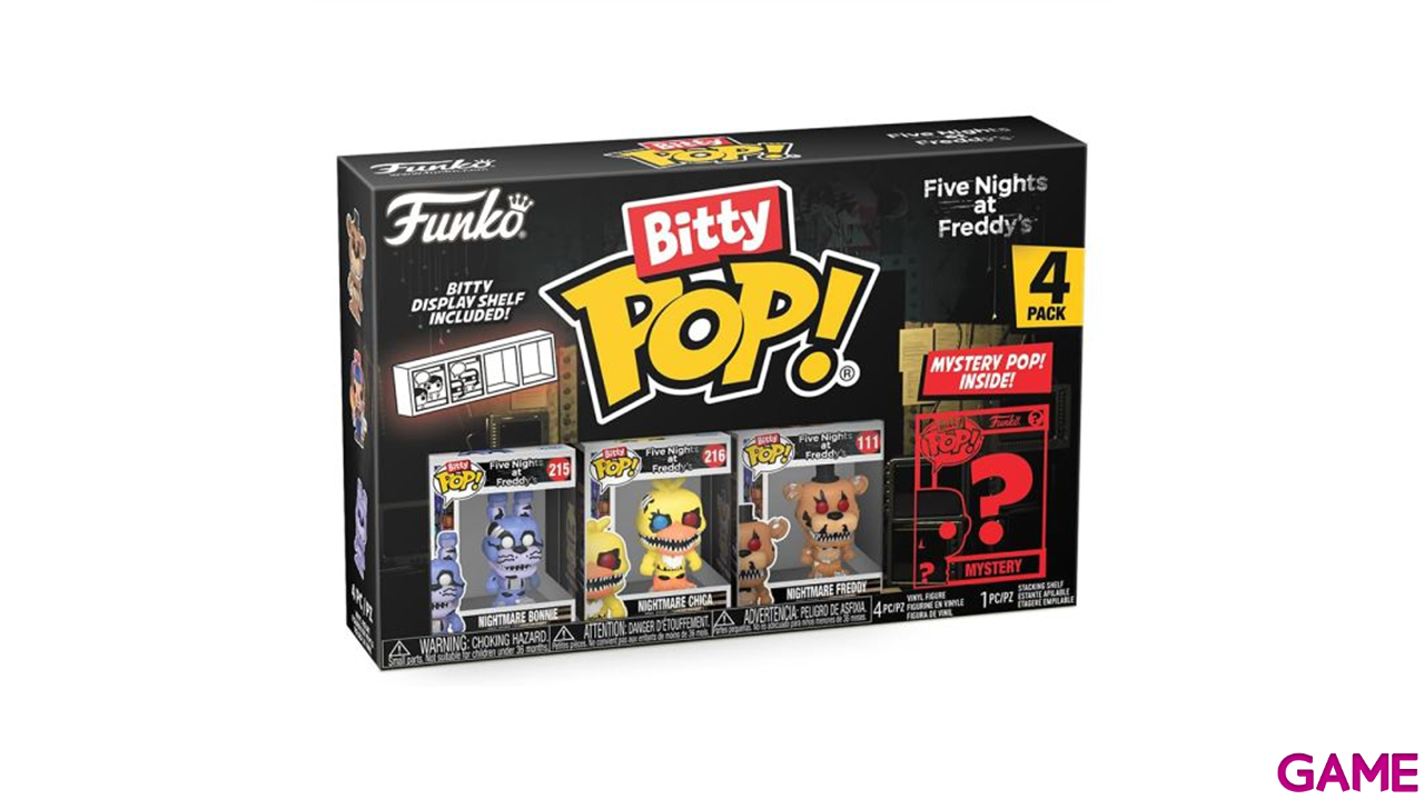 Blister 4 figuras Bitty POP Five Nights at Freddys Nightmare Bonnie-0