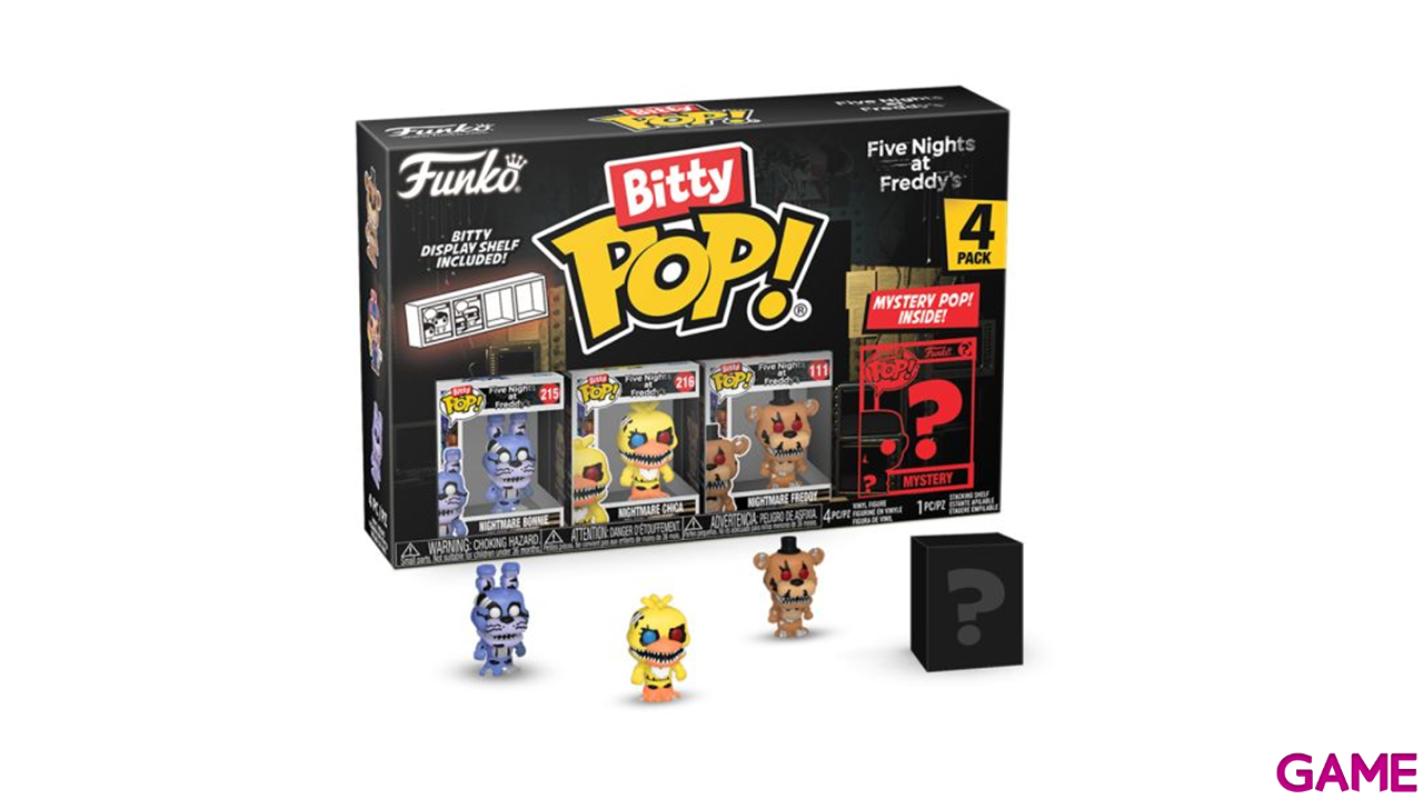 Blister 4 figuras Bitty POP Five Nights at Freddys Nightmare Bonnie-2