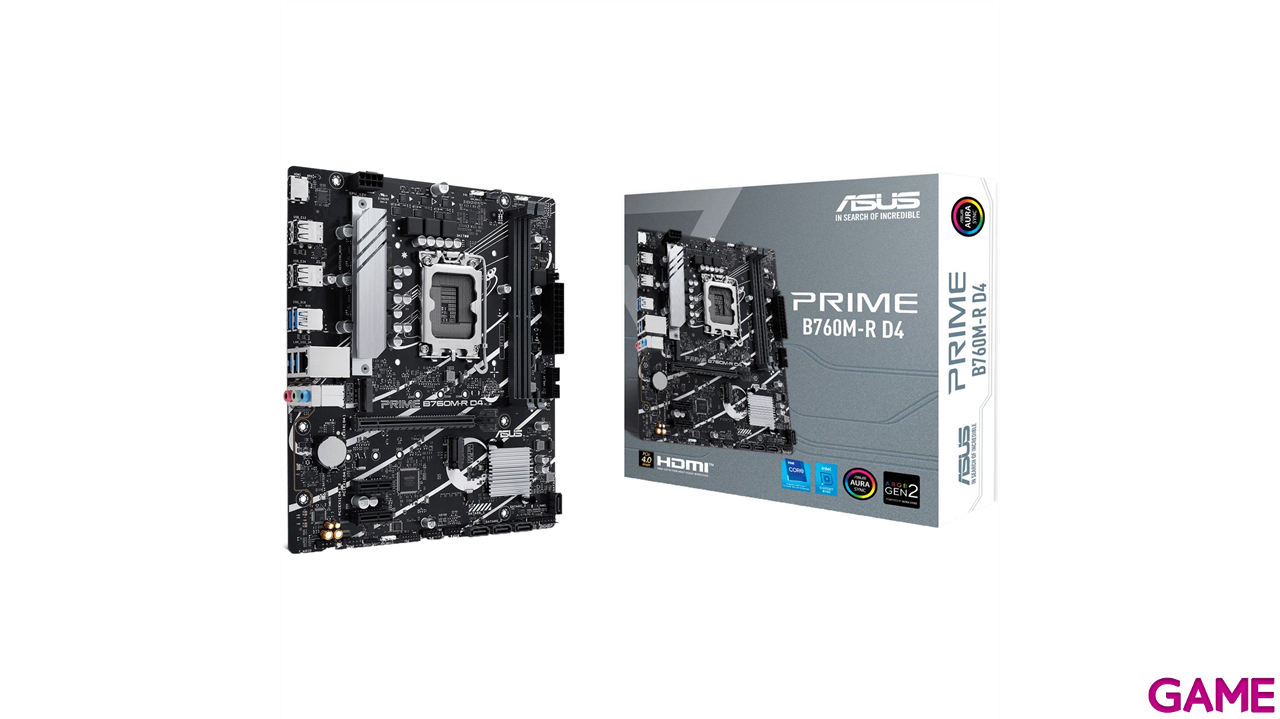 ASUS Placa Base PRIME B760M-R D4 mATX 1700-0