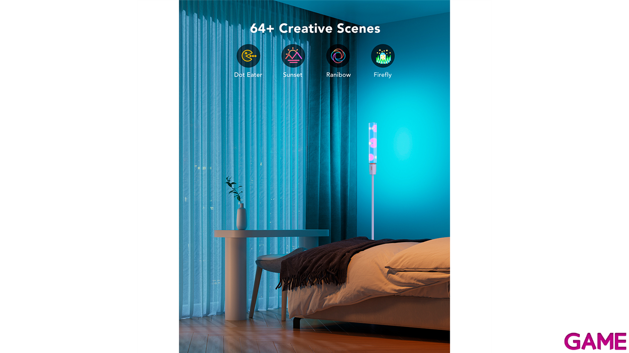 Govee H6078302 RGBICWW Cylinder Floor Lamp - Iluminacion-1