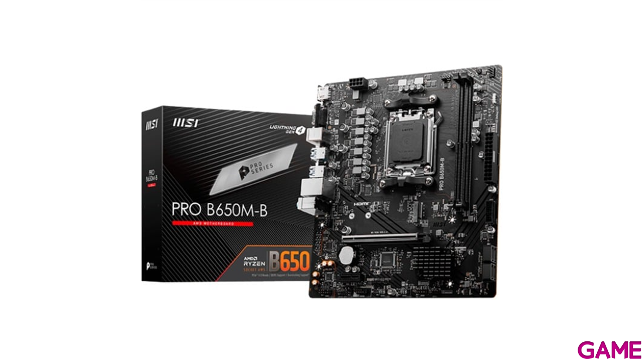 MSI Pro B650M-B mATX AM5 - Placa Base-0