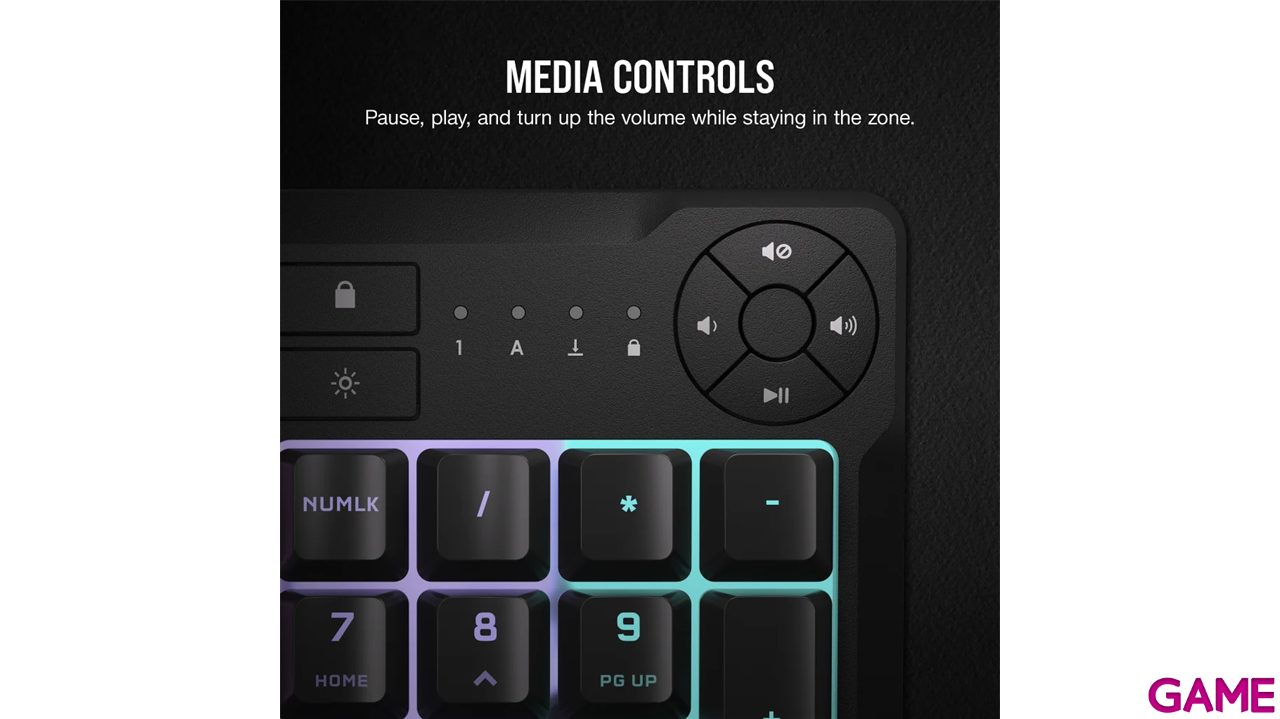 Corsair K55 Core RGB Membrana Negro Spanish Layout - Teclado Gaming-6