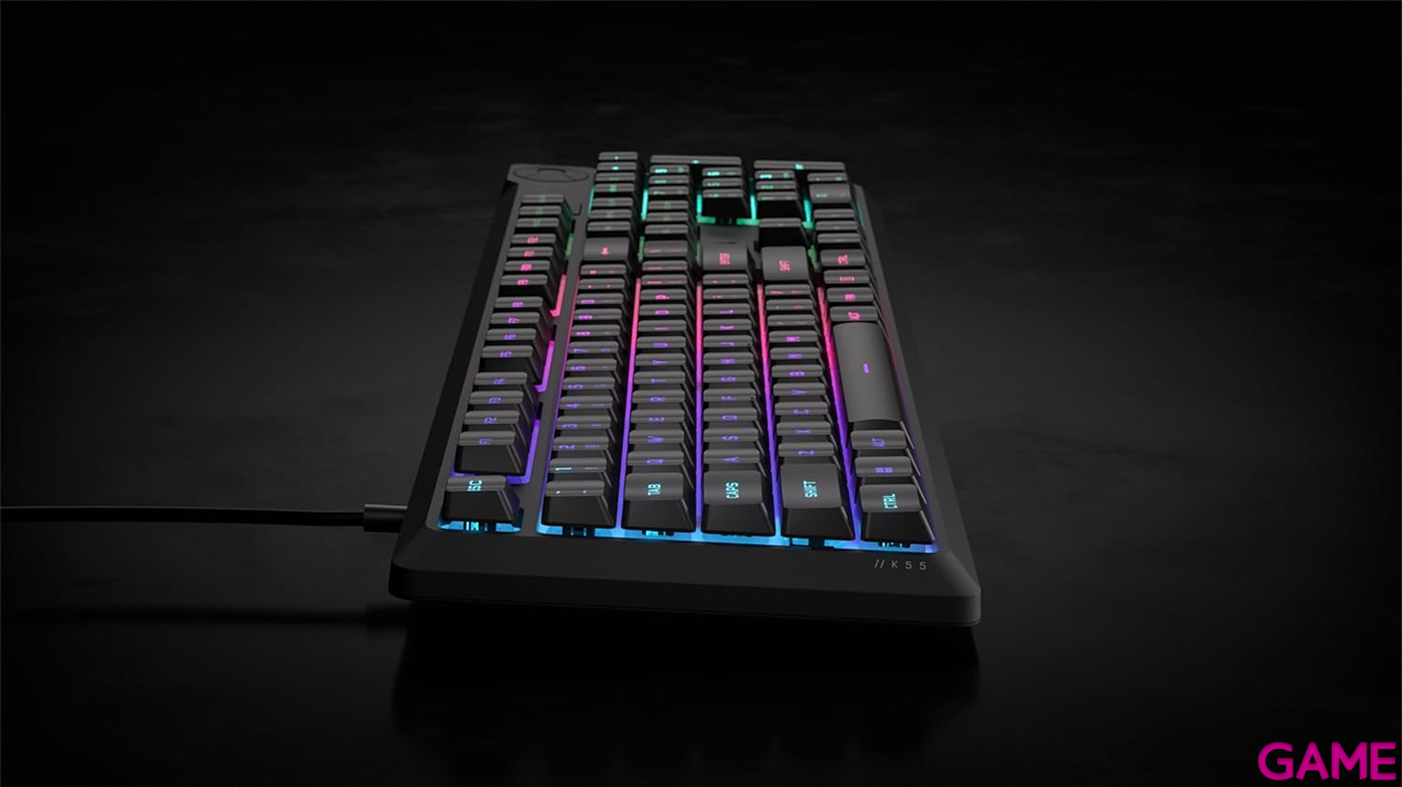 Corsair K55 Core RGB Membrana Negro Spanish Layout - Teclado Gaming-2