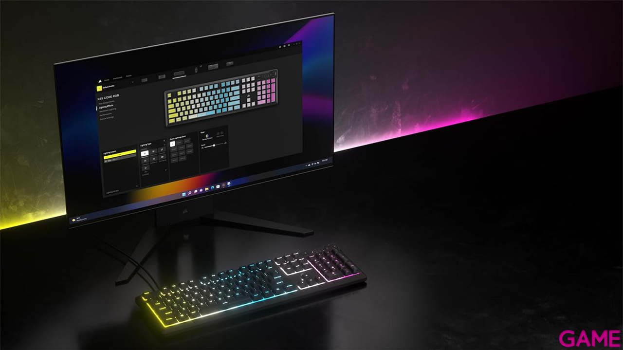 Corsair K55 Core RGB Membrana Negro Spanish Layout - Teclado Gaming-5