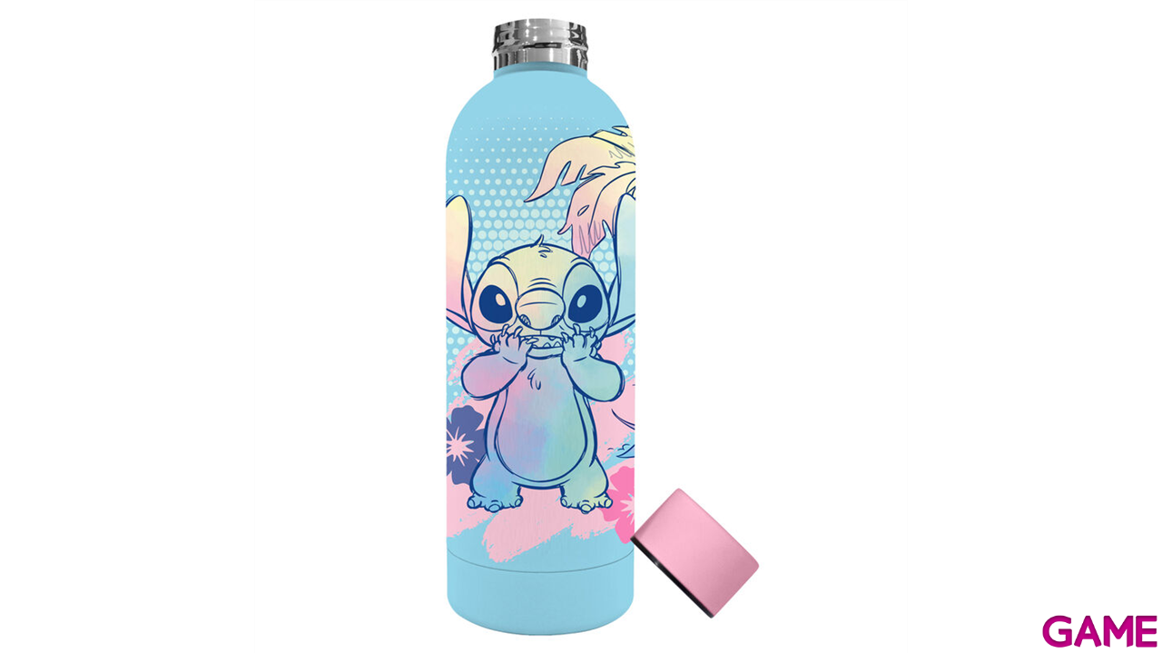 Botella soft touch de acero inoxidable Disney Stitch de 500 ml-0