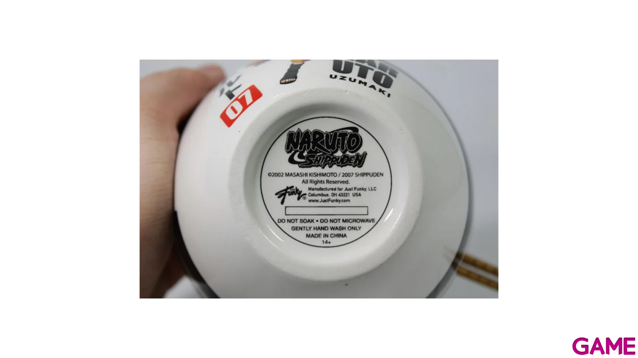 Bowl de ramen con palillos Naruto Shippuden Naruto de 473 ml-3
