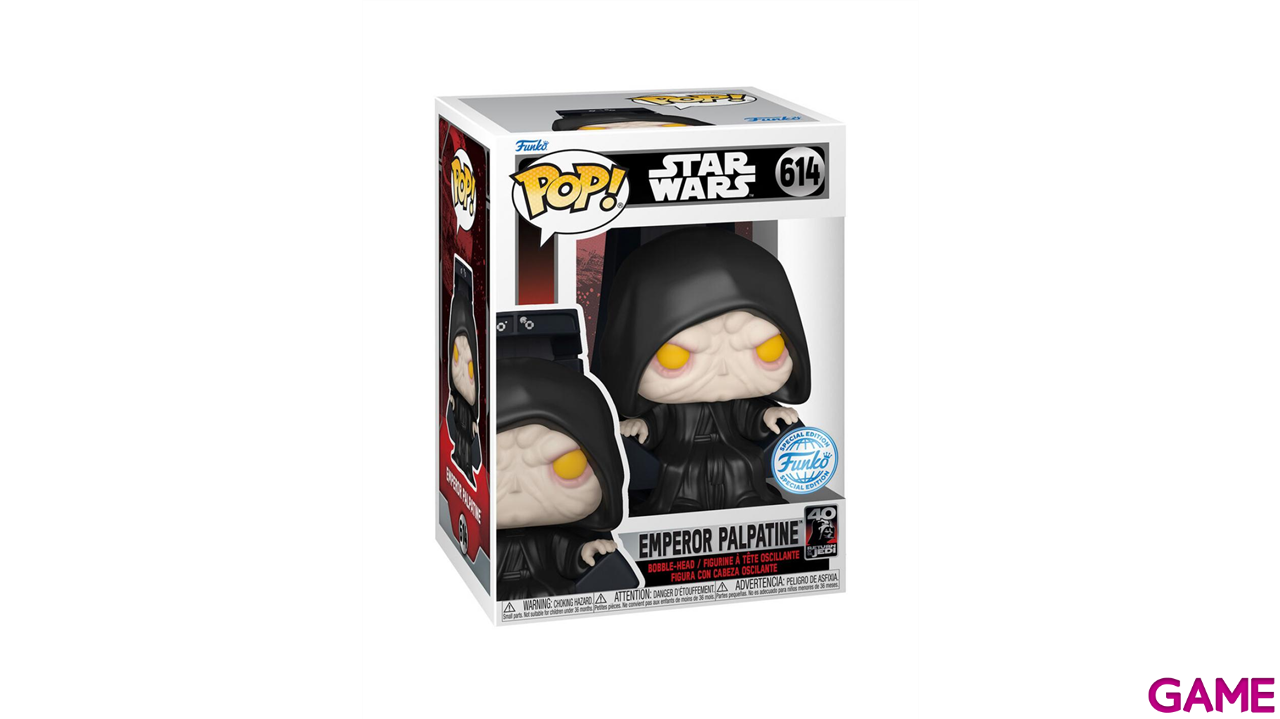 Figura POP Star Wars Emperor Palpatine Exclusive-0