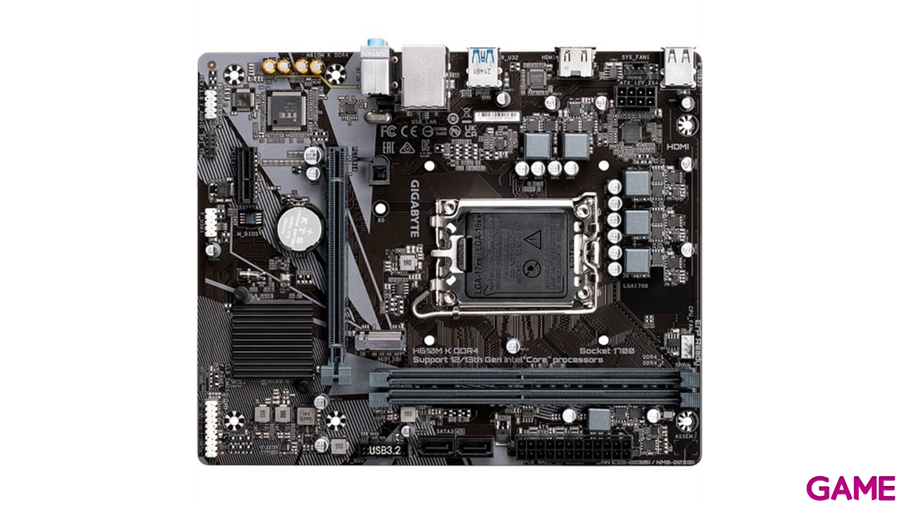 Gigabyte H610M K DDR4  mATX 1700 - Placa Base-2