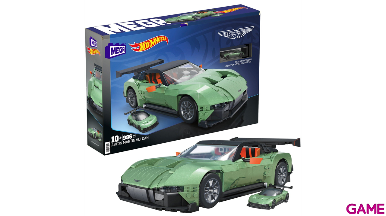 Juego de construccion MEGA Hot Wheels Aston Martin Vulcan-2