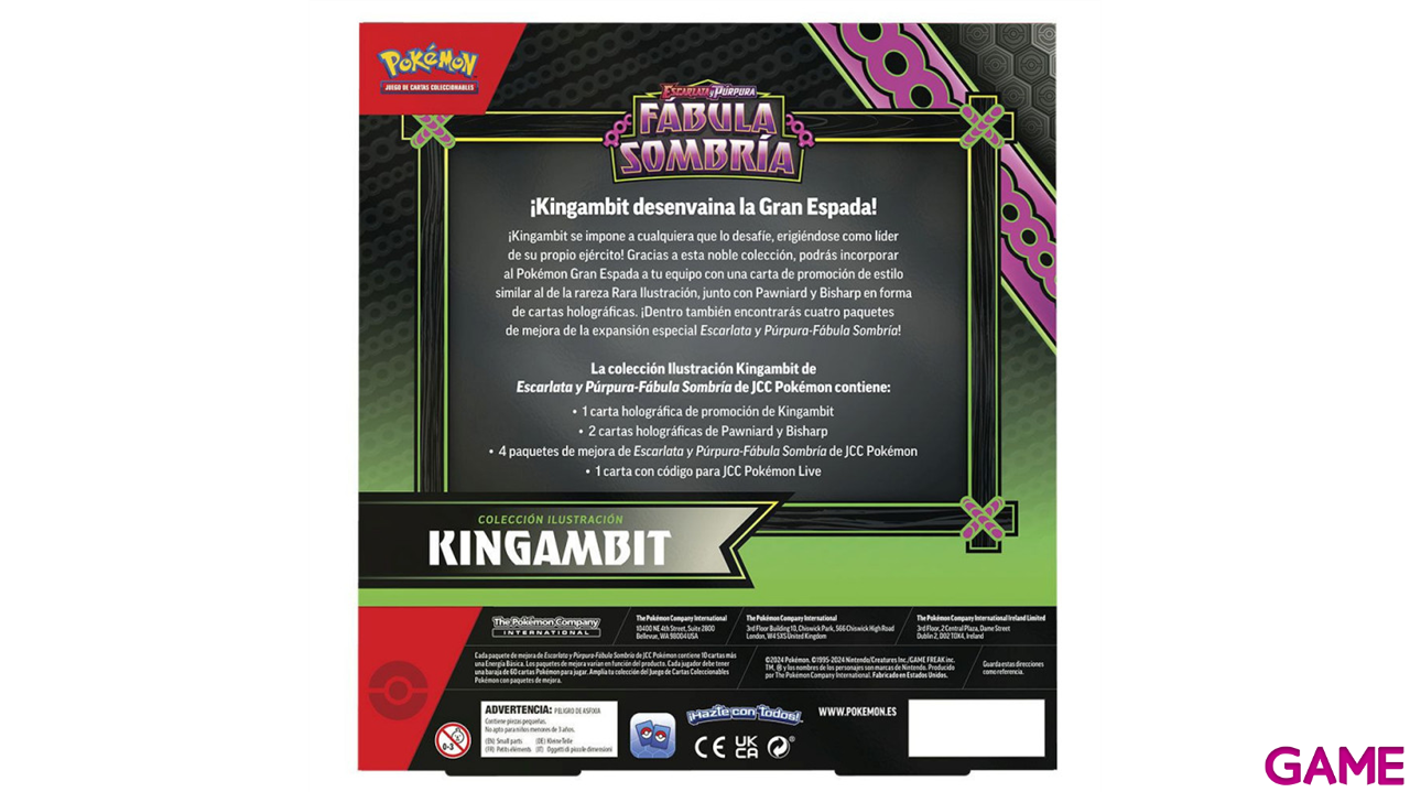 Pokémon Escarlata y Púrpura Fábula Sombría: Kingambit (español)-0