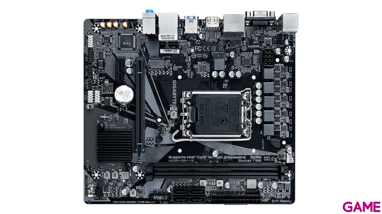 Gigabyte H610M S2H V2 Intel H610 Express LGA 1700 micro ATX - Placa Base-1