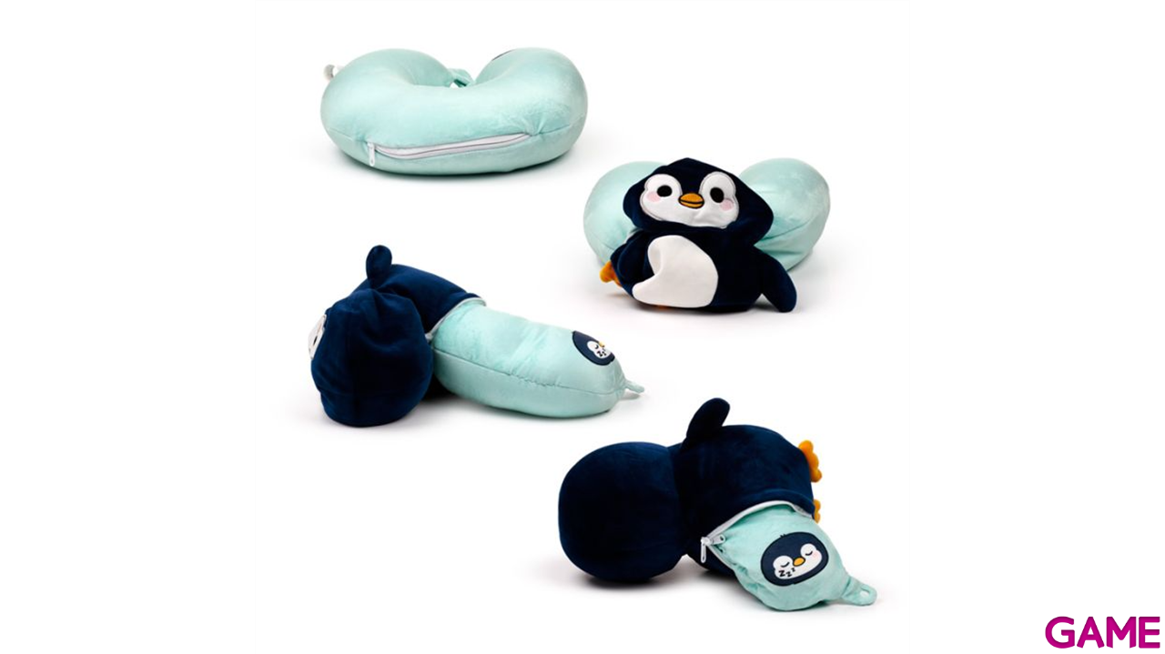 Almohada viaje peluche Swapseazzz Pinguino Adoramals-3