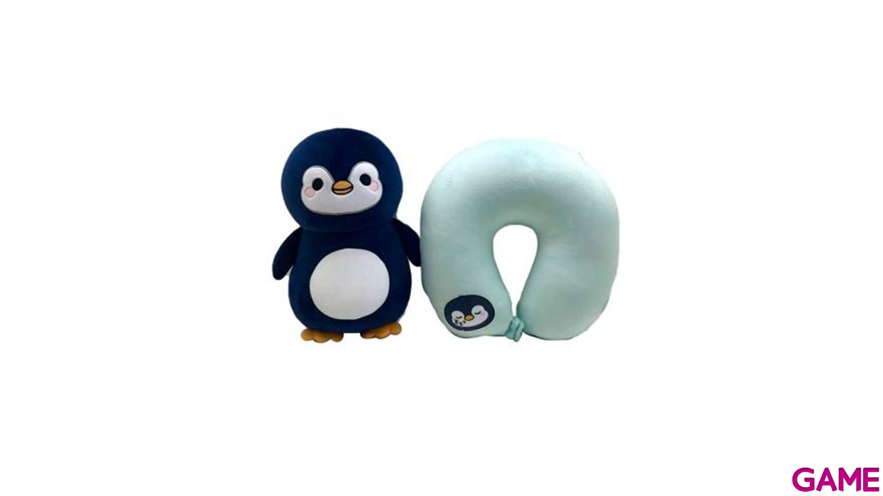 Almohada viaje peluche Swapseazzz Pinguino Adoramals-4