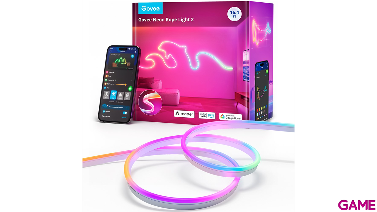 Govee H61D5-W Tira LED Neon Rope 2 5m - Iluminacion-3