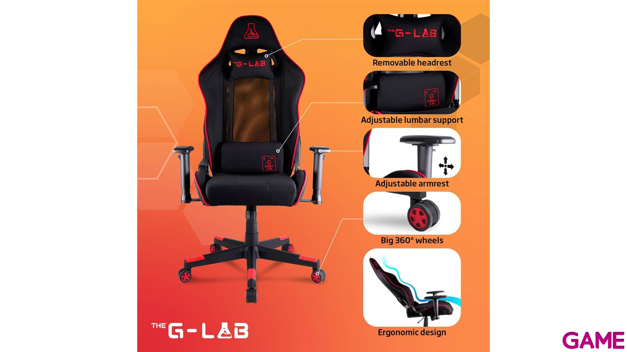 Silla The G-Lab K Seat Oxygen Red-0