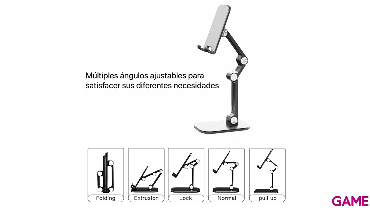Soporte Único para Escritorio Móvil de 4 Ejes-1