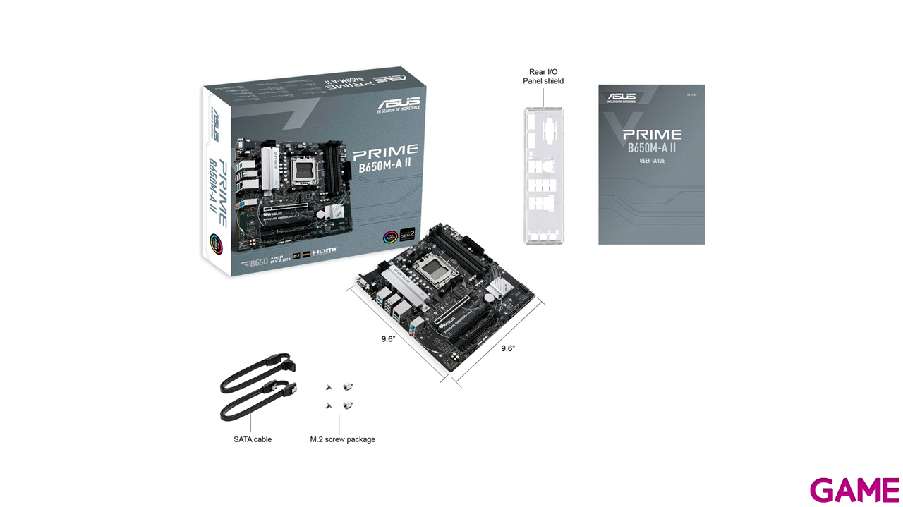 ASUS PLACA BASE PRIME B650M-A II-CSM mATX AM5-3