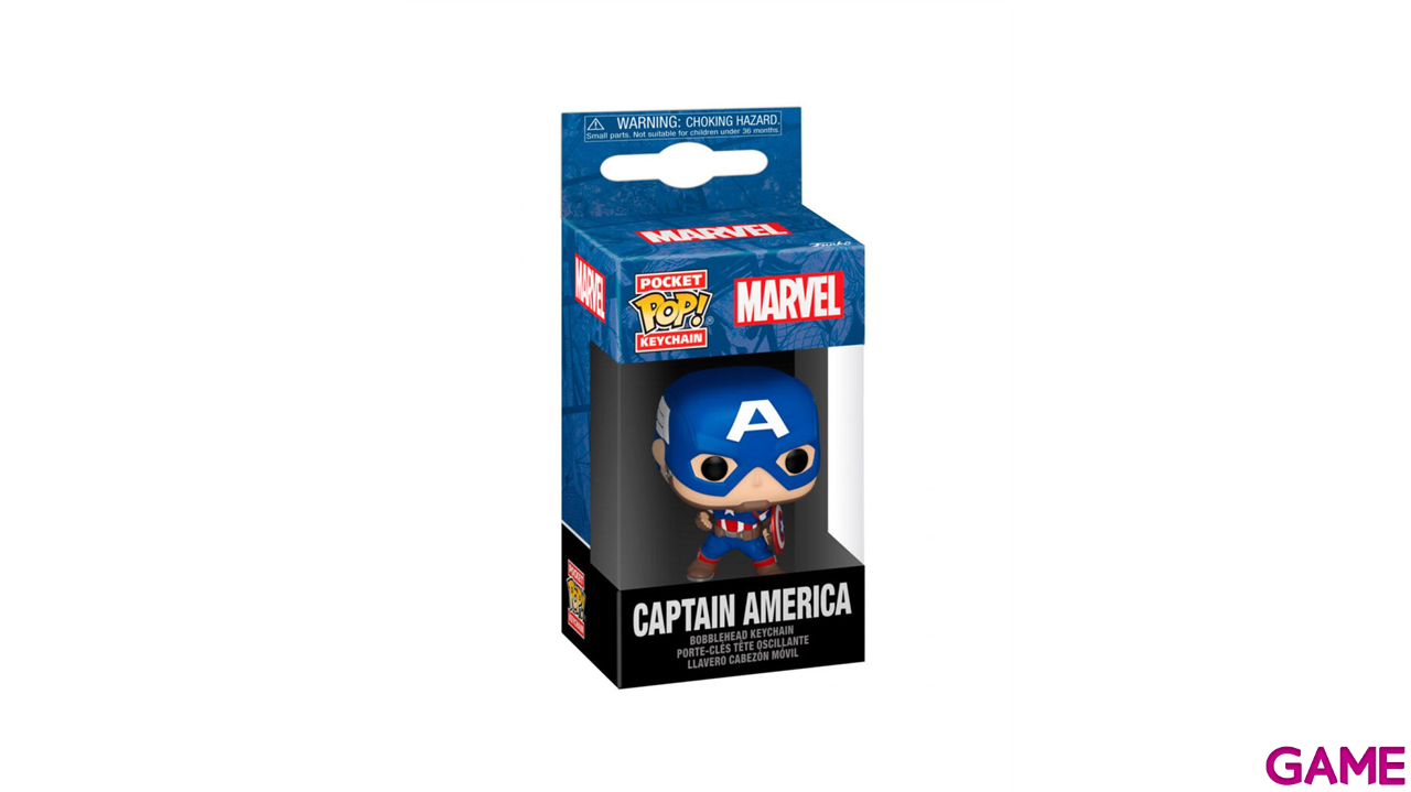 Llavero Pocket POP Marvel Capitan America Classics-1