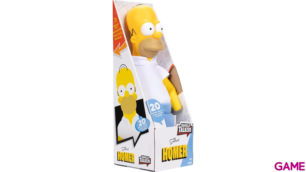 Peluche con sonido Los Simpson Homer de 30 cm-4