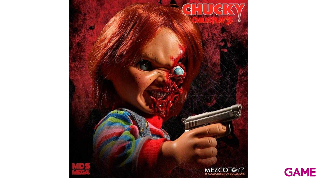 Figura con voz de Chucky el muñeco diabólico de 38 cm-5