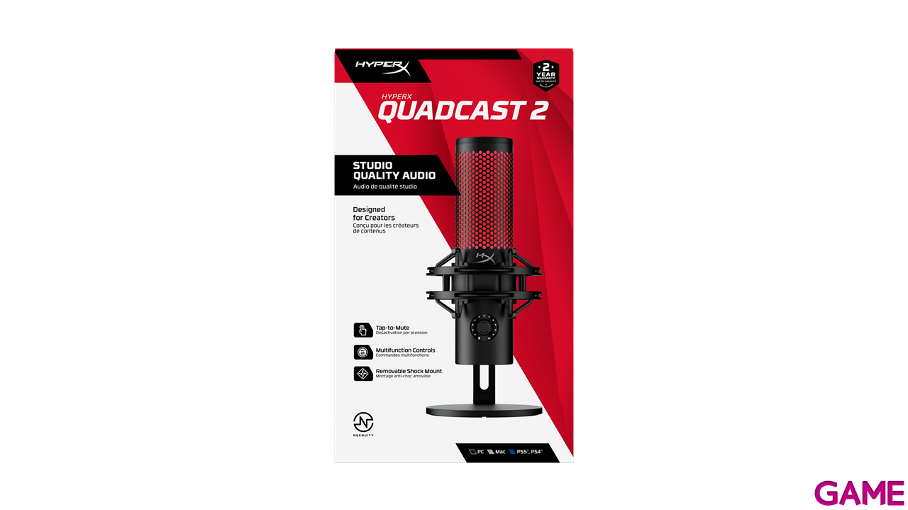HyperX Quadcast 2 Negro - Microfono Gaming-11