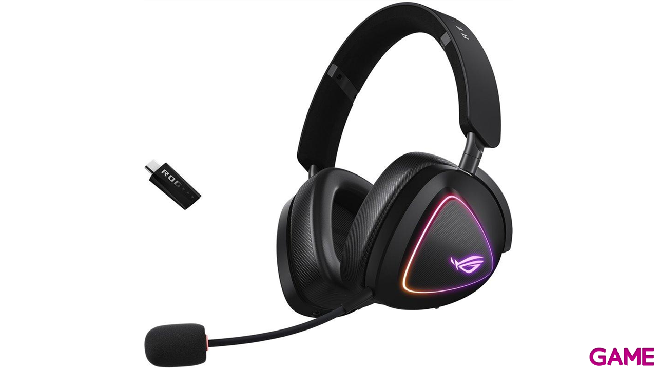 ASUS ROG DELTA II Auriculares Inalambrico y alambrico Diadema Juego USB Tipo C Bluetooth Negro-3