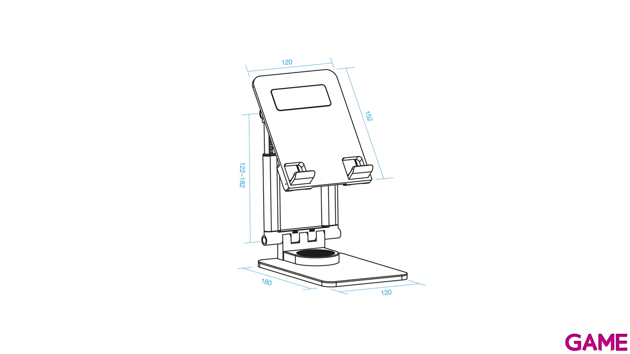 TooQ Soporte de Sobremesa Ajustable para Movil o Tablet de hasta 12,9”-3