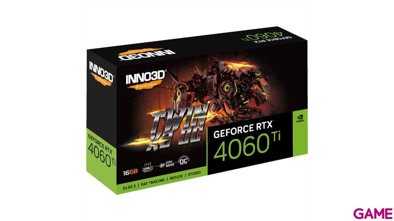 Inno3D GeForce RTX 4060TI Twin X2 OC 16GB GDDR6 - Tarjeta Grafica Gaming-1