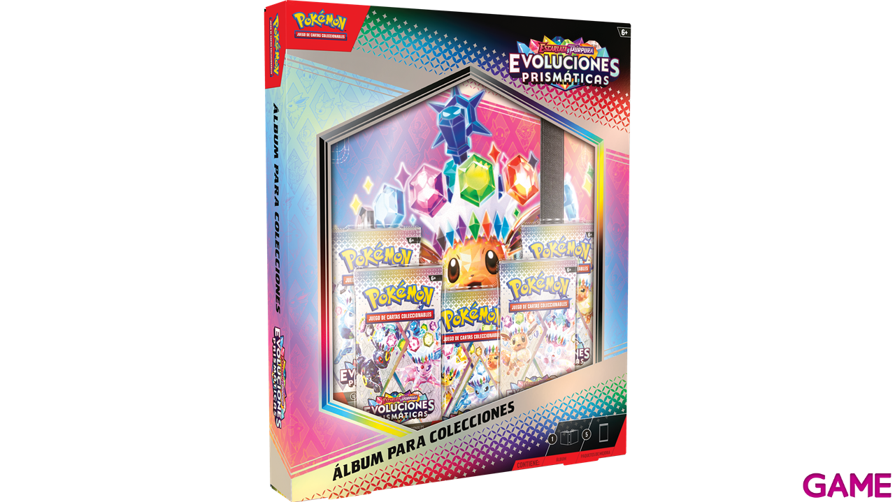 Album para colección Pokemon Escarlata y Púrpura Evoluciones Prismáticas (Castellano)-1