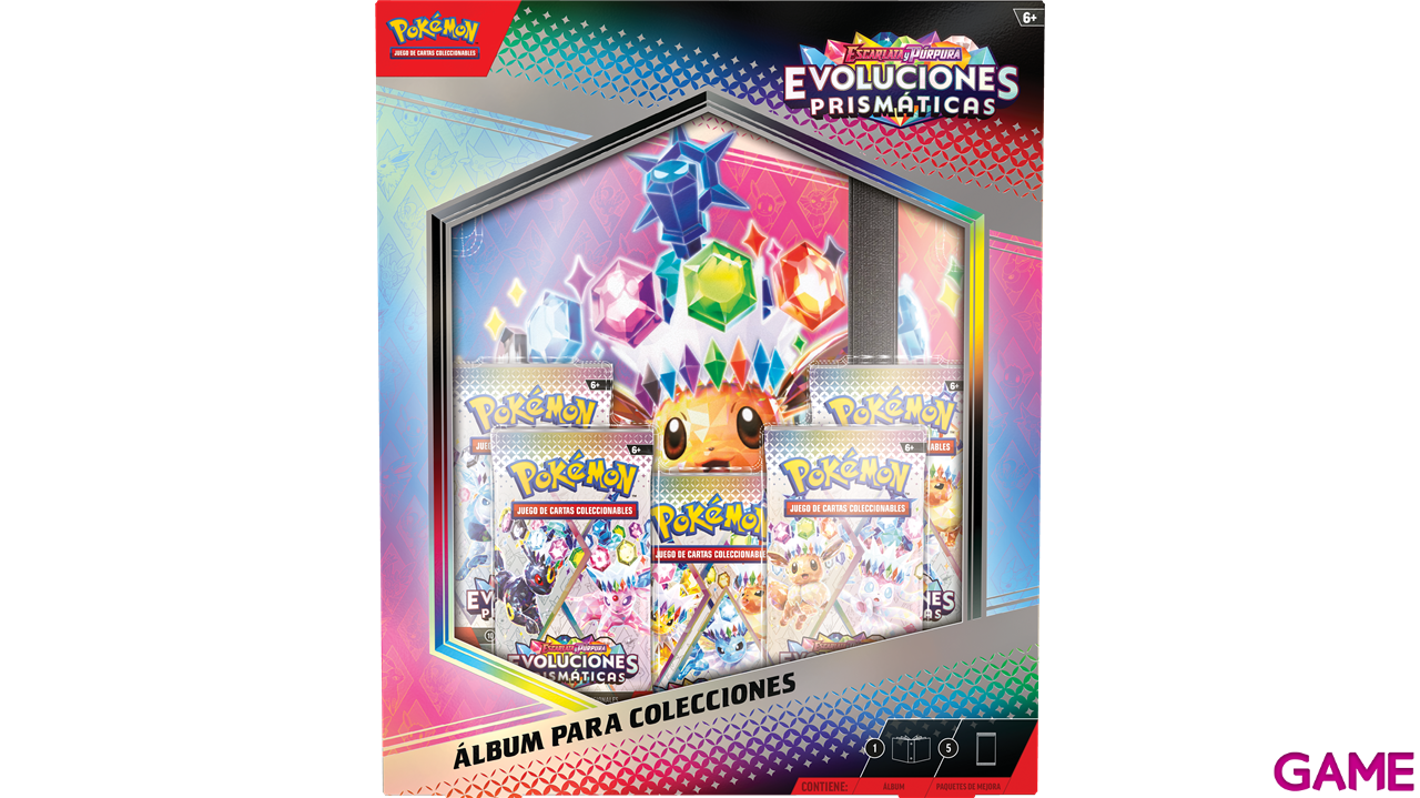 Album para colección Pokemon Escarlata y Púrpura Evoluciones Prismáticas (Castellano)-3