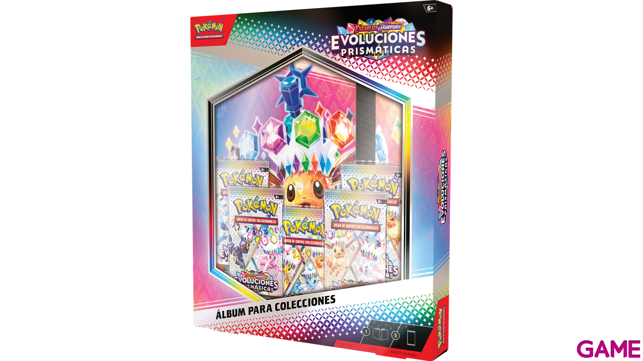 Album para colección Pokemon Escarlata y Púrpura Evoluciones Prismáticas (Castellano)-4
