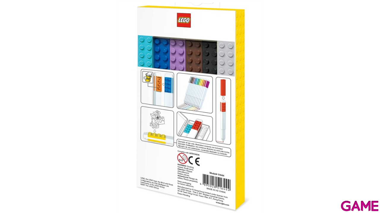 Set 12 Piezas de Marcadores LEGO-1