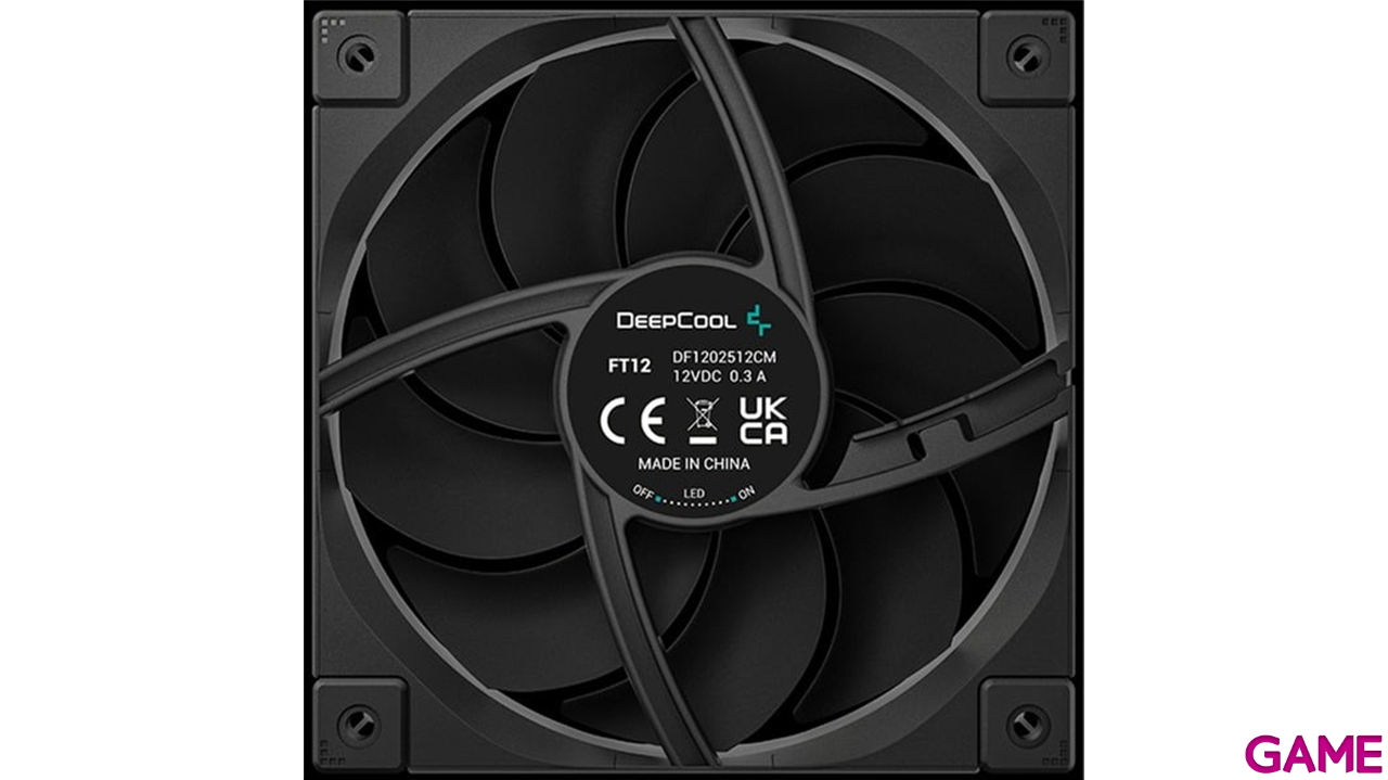 VENTILADOR 120X120 DEEPCOOL FT12 BLACK-0